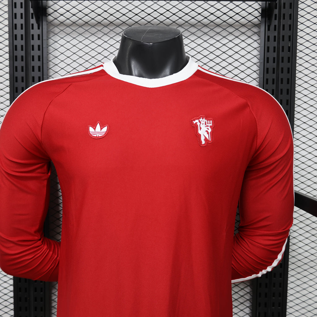 2026 Manchester United Casual Retro Player Version Jersey (Long Sleeve)