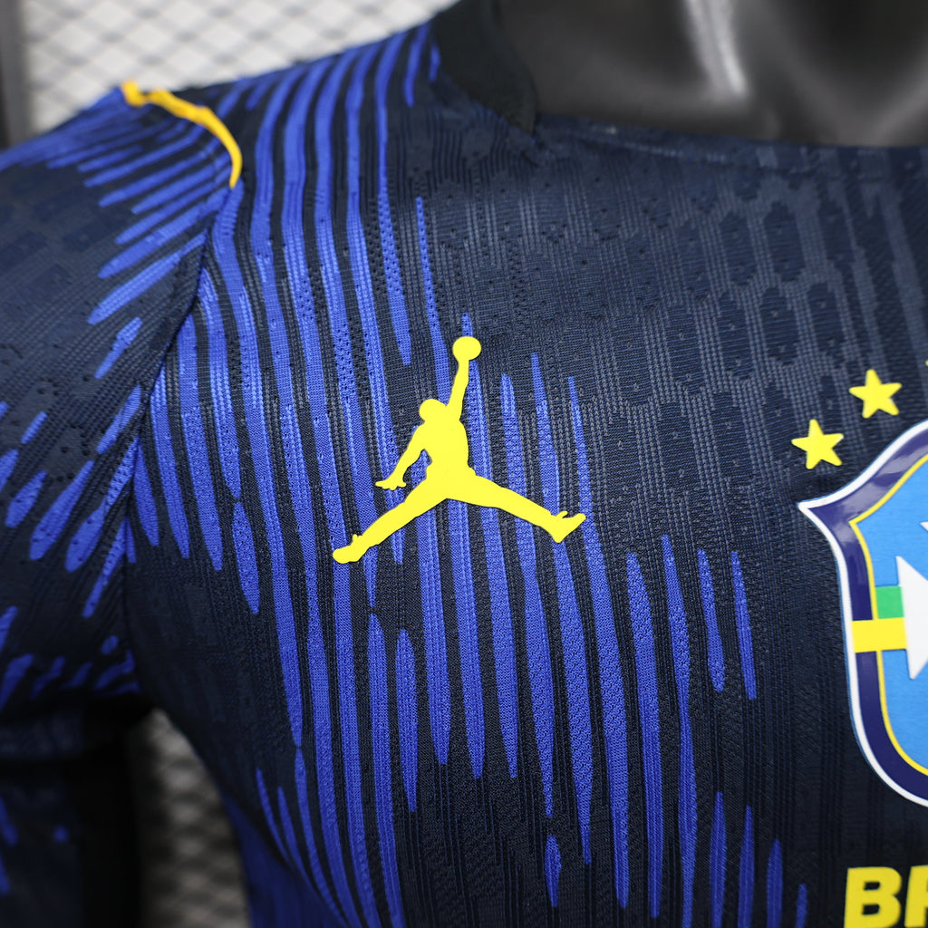 2026 Brazil Away Player Version Jersey (1:1 Authentic Stitching)  Sizes S3XL (Long Sleeve)