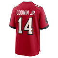 TB.Buccaneers #14 Chris Godwin Jr. Red Game Player Jersey