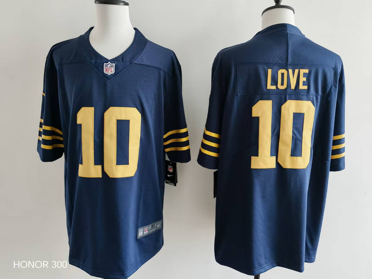 Men's Green Bay Packers Jordan Love  Jersey #10