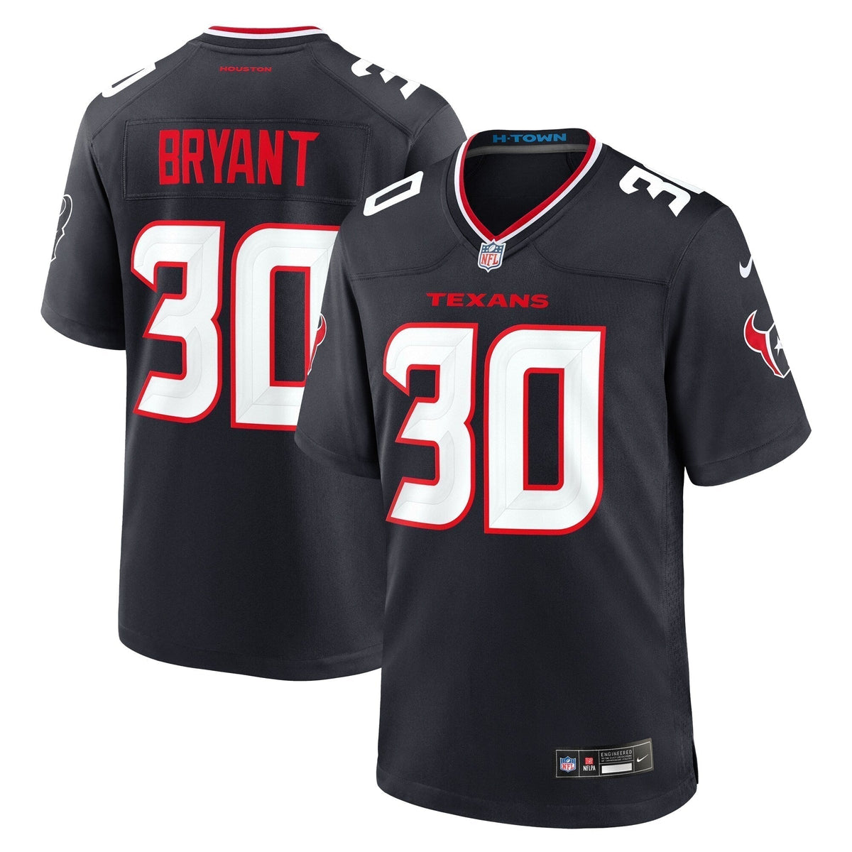 Myles Bryant Houston Texans  Team Game Jersey -  Navy