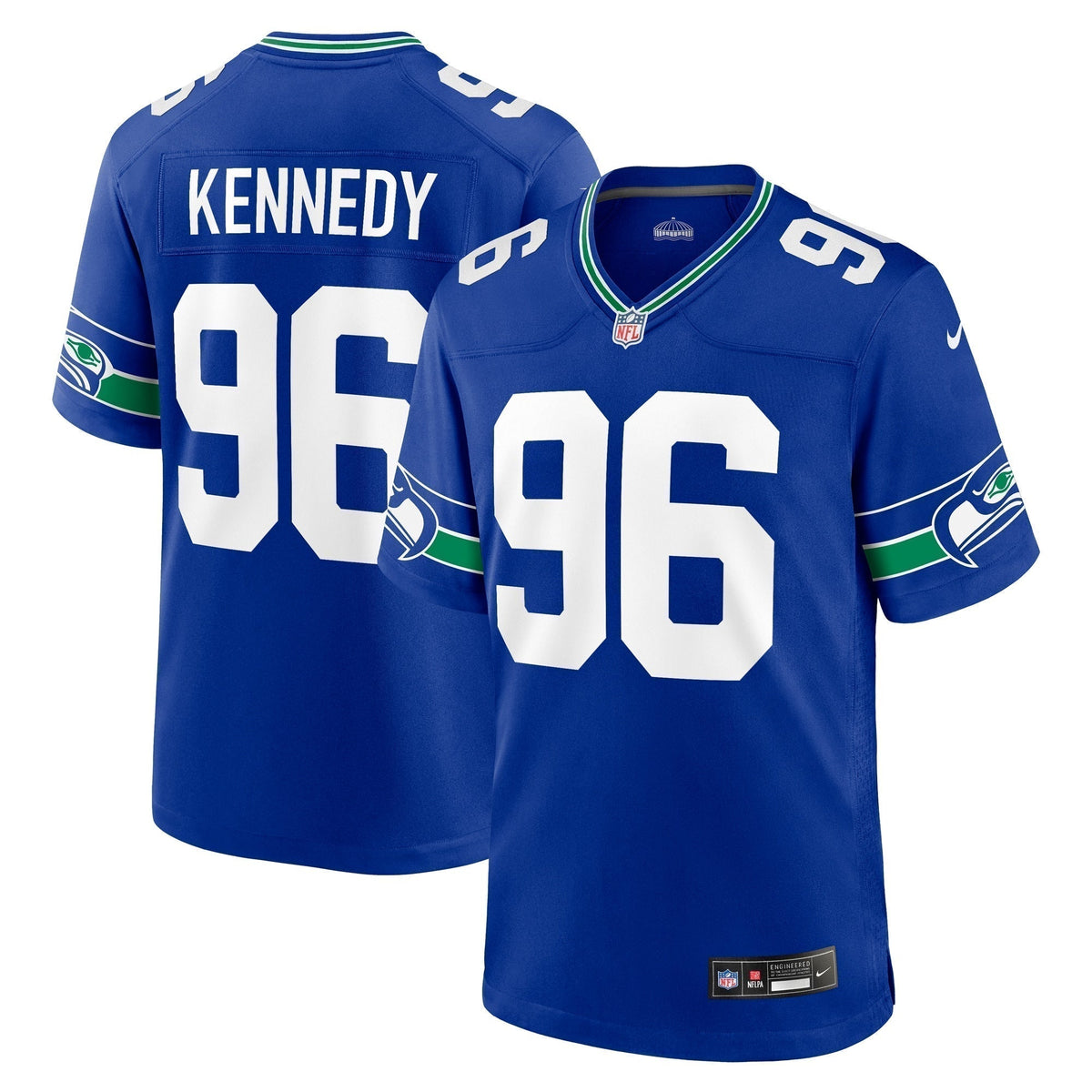 Cortez Kennedy Seattle Seahawks  Throwback Retired   Game Jersey - Royal