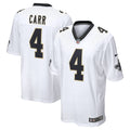 Derek Carr New Orleans Saints  Game   Jersey - White