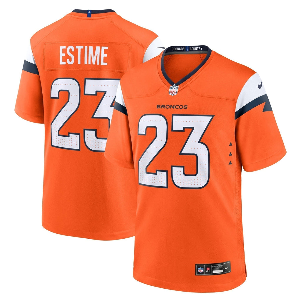 Audric Estime Denver Broncos  Team Game Jersey -  Orange