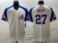 Men's Atlanta Braves Austin Riley  White 2023 City Connect Replica Player Jersey