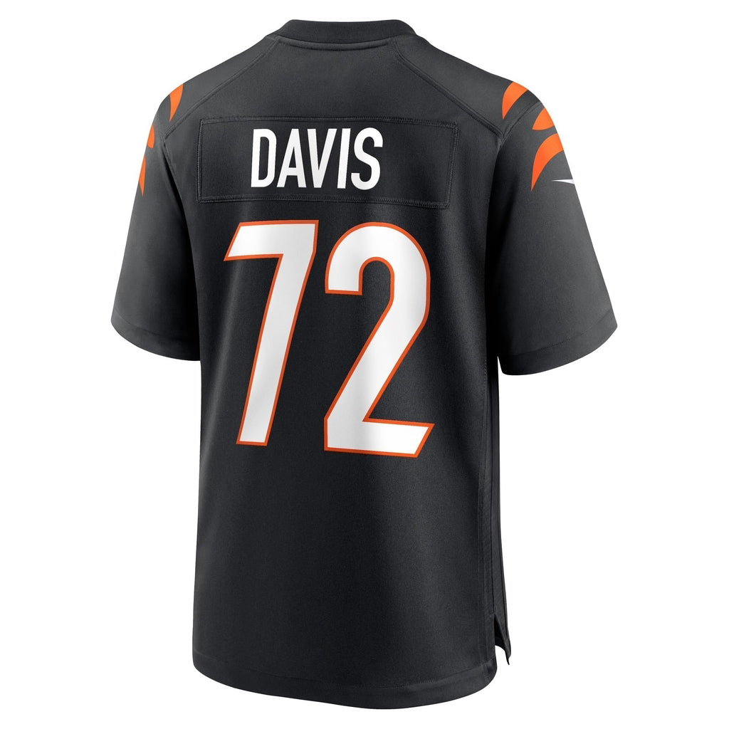 Domenique Davis Cincinnati Bengals  Game   Jersey - Black