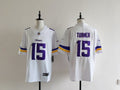 Men's Minnesota Vikings Dallas Turner  Jersey -  White#15