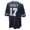 D.Cowboys #17 Brandon Aubrey Navy Team Game Jersey
