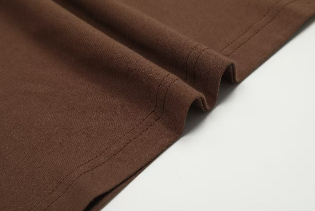 Crew Neck Knit T-Shirt