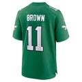 P.Eagles #11 A.J. Brown Kelly Green Alternate Game Player Jersey