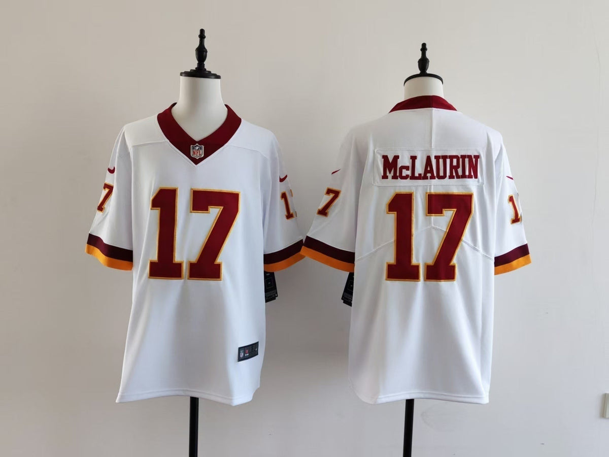 Men's Washington Redskins Terry McLaurin Jersey-White