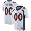 Men's Denver Broncos White Custom Game Jersey