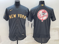 Men's New York Yankees Dark Gray Replica Team Jersey1