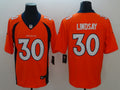 Men's Denver Broncos Phillip Lindsay Orange Game Jersey