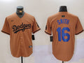 Men's Los Angeles Dodgers Will Smith Brown Game Player Jersey