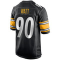 P.Steelers #90 T.J. Watt Black Game Jersey
