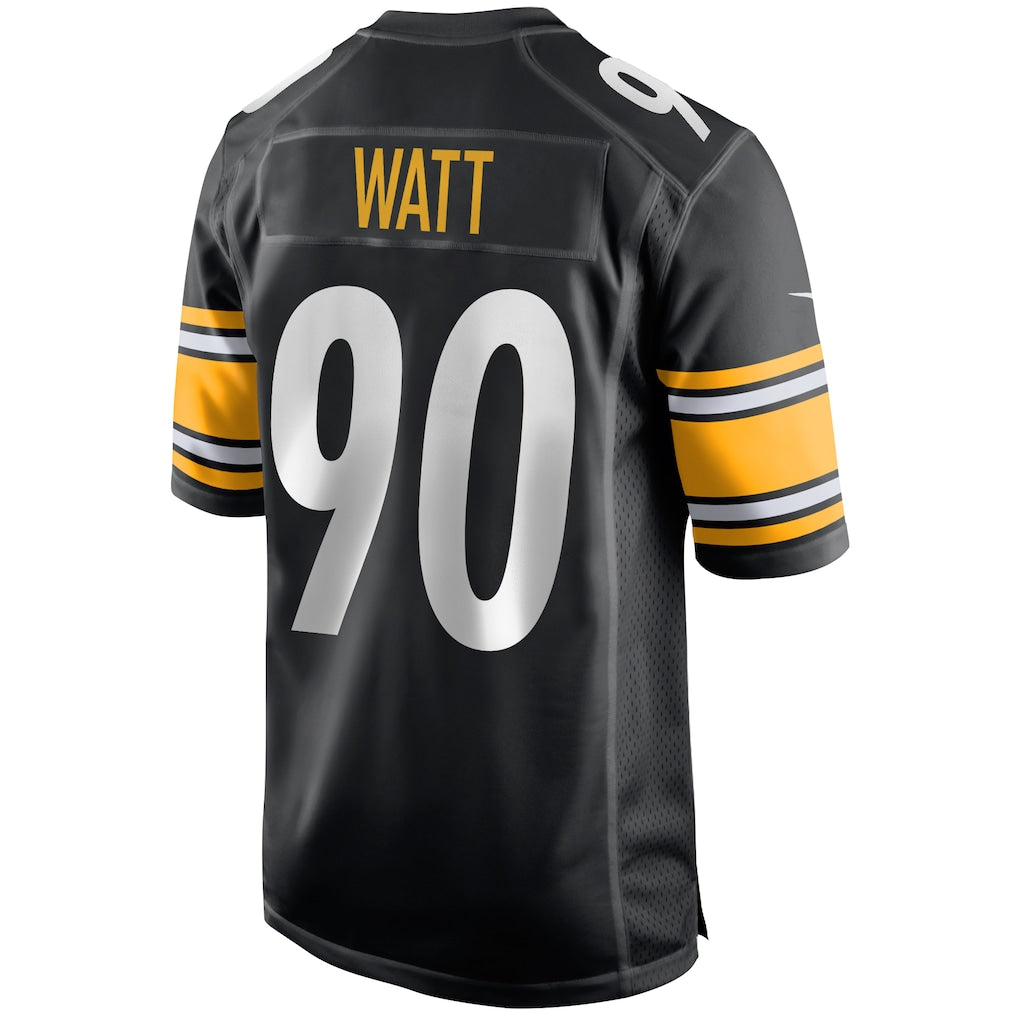 P.Steelers #90 T.J. Watt Black Game Jersey