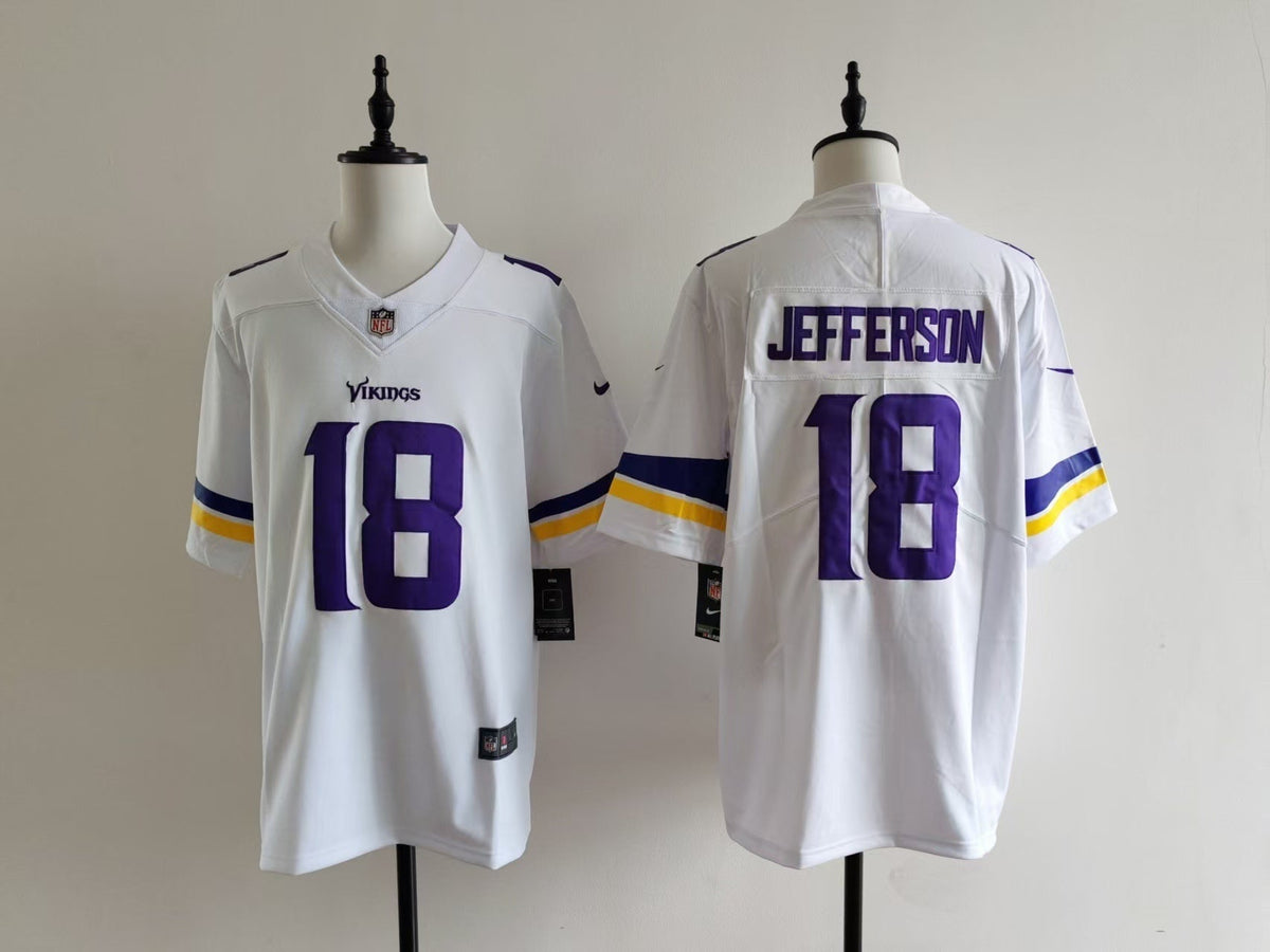 Men's Minnesota Vikings Justin Jefferson  Jersey -  White#18