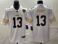 Men's San Francisco 49ers Brock Purdy White 75th Anniversary Game Jersey