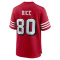 SF.49ers #80 Jerry Rice Scarlet Retired Player Alternate Game Jersey