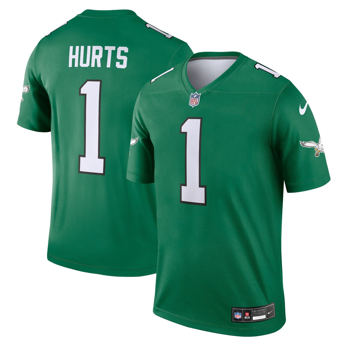 Jalen Hurts Philadelphia Eagles  Alternate Legend   Jersey - Kelly Green