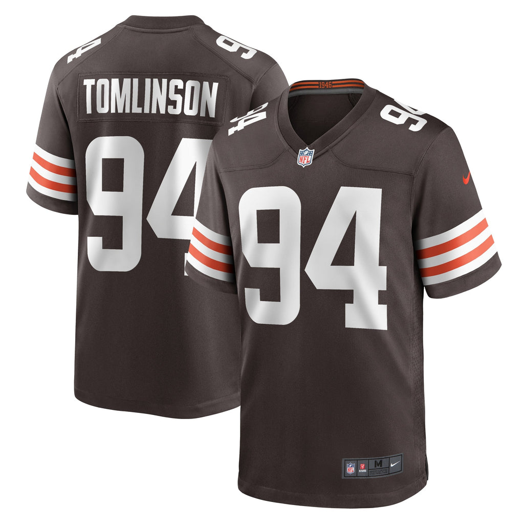 Dalvin Tomlinson Cleveland Browns  Game   Jersey - Brown