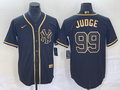 Men's New York Yankees Aaron Judge #99 Black Stitched Jersey1