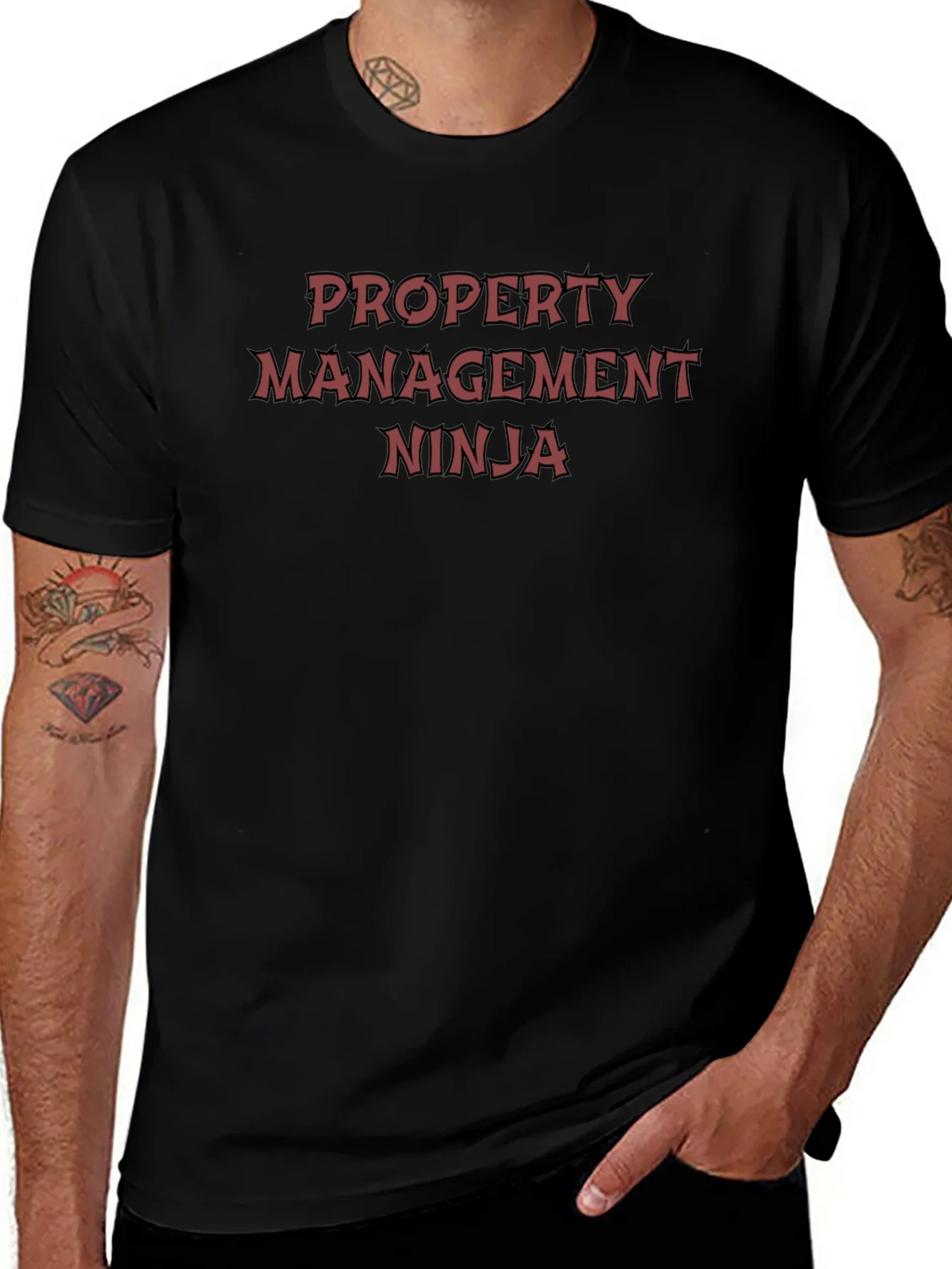 Property Management Ninja T-Shirt - Black