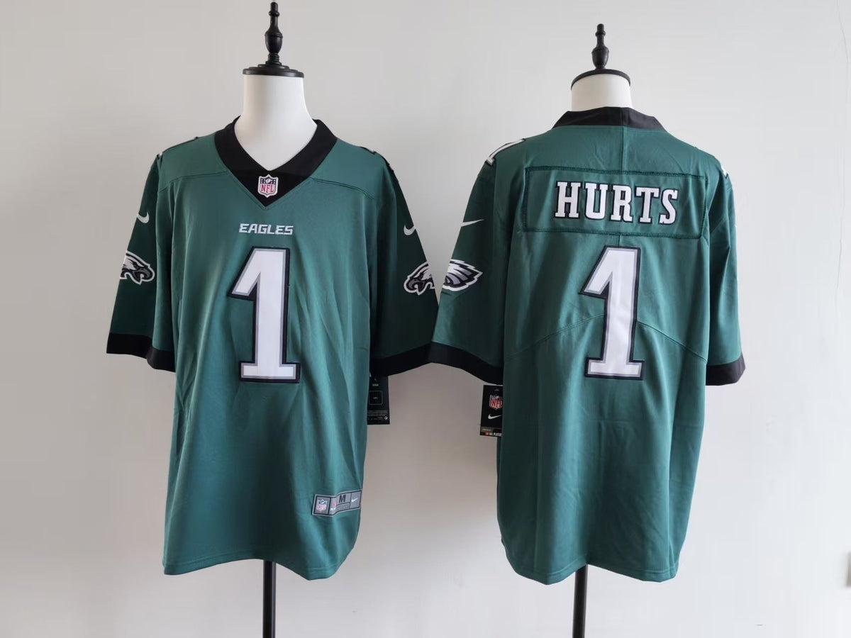 Men's Philadelphia Eagles Jalen Hurts  Jersey-Midnight Green