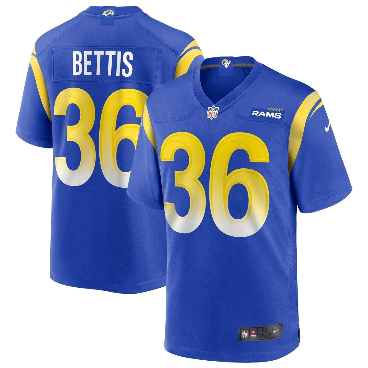 Jerome Bettis Los Angeles Rams  Game Retired   Jersey - Royal