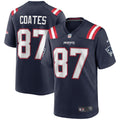 Ben Coates New England Patriots  Game Retired   Jersey - Navy