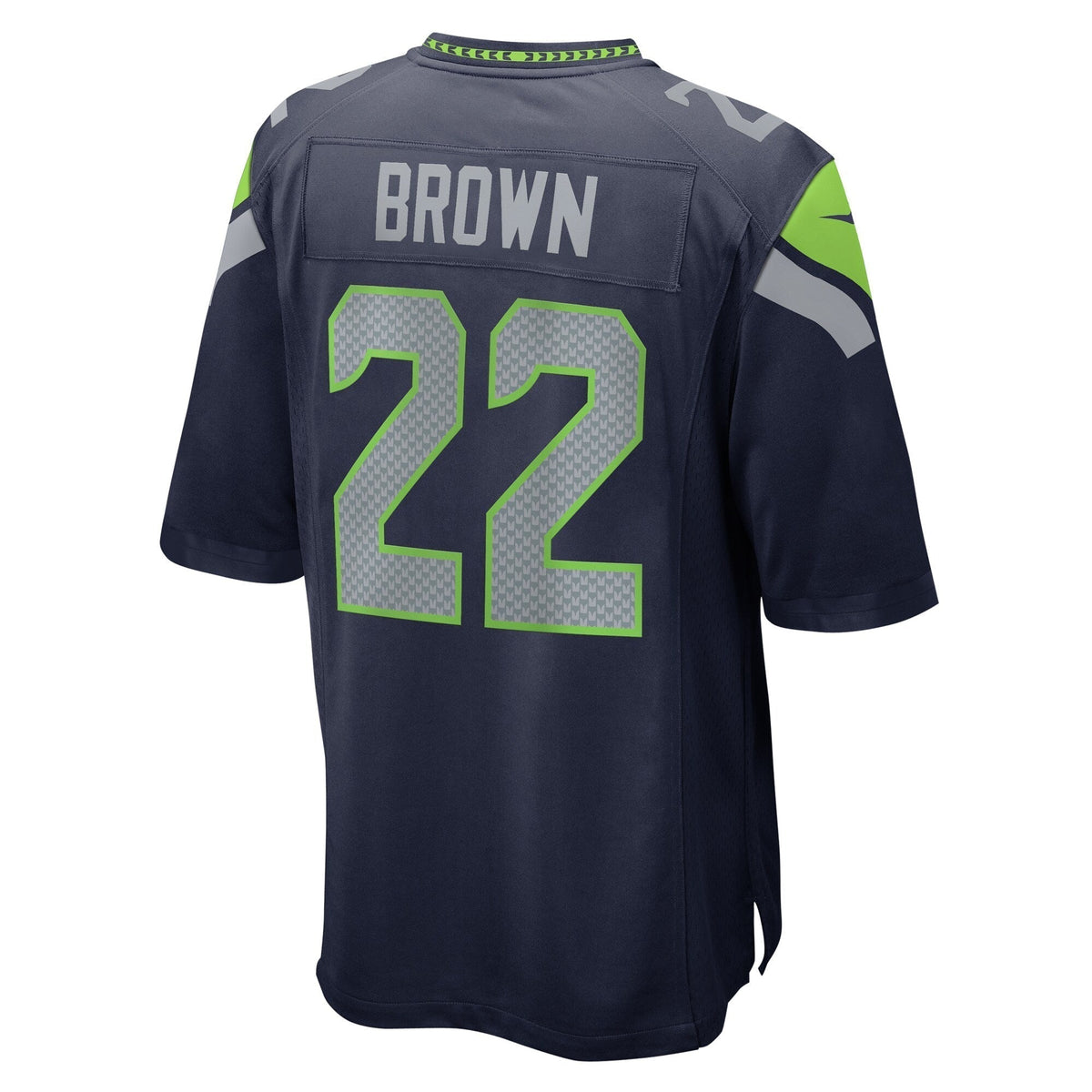 Tre Brown Seattle Seahawks   Game Jersey -  College Navy