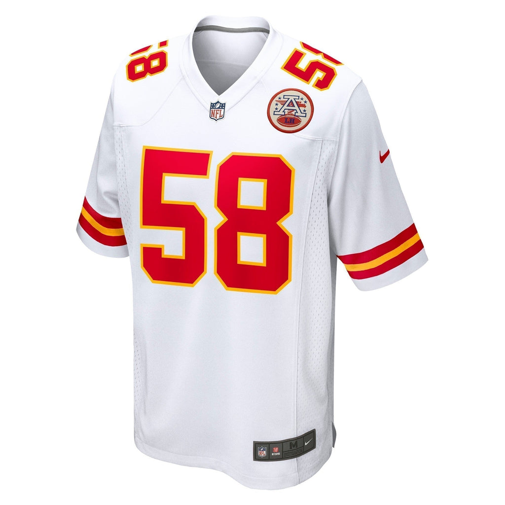 Derrick Thomas Kansas City Chiefs  Retired   Game Jersey - White