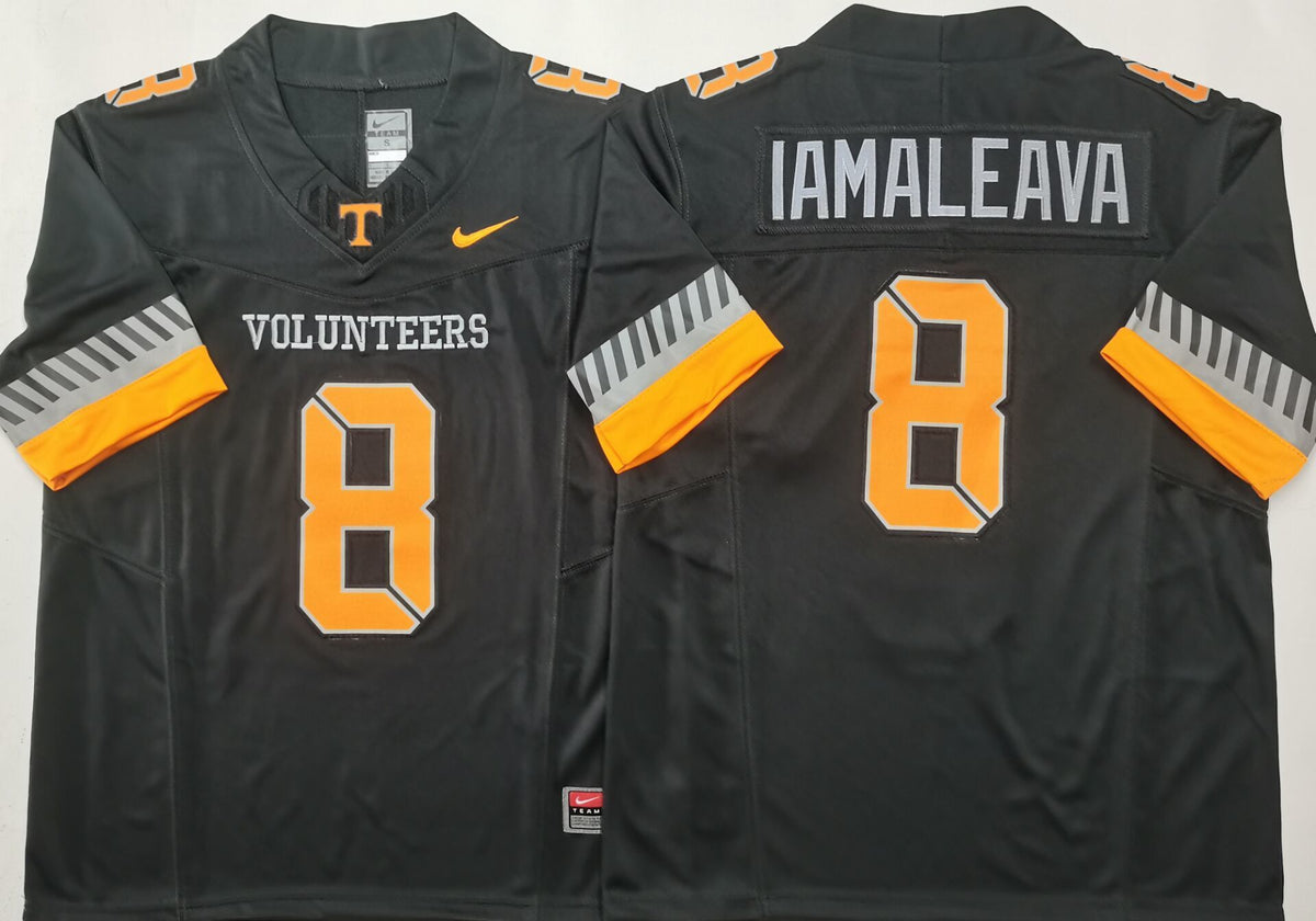 Men's Tennessee Volunteers Nico Iamaleava #8 Black Jersey