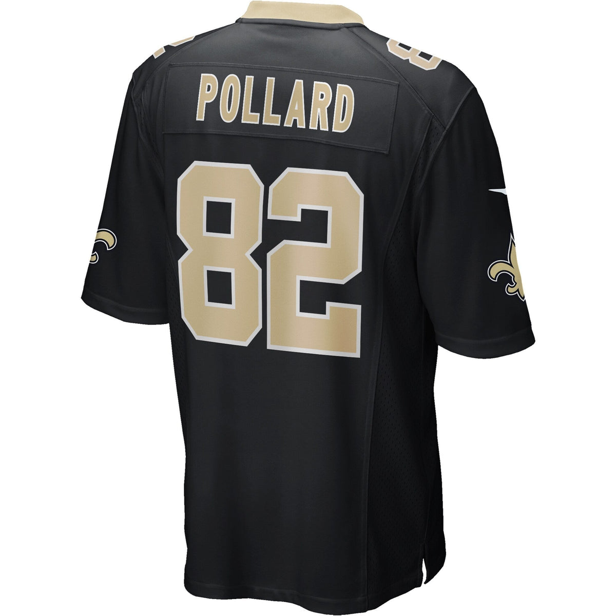 Bob Pollard New Orleans Saints  Game Retired   Jersey - Black