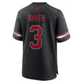 A.Blacks #3 Budda Baker Black Team Game Jersey