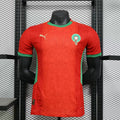 2026 Perforated Morocco Home Red Player Edition Jersey