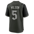 NY.Jets #5 Garrett Wilson Gotham Green 2025 Rivalries Collection Game Jersey
