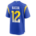 LA.Rams #12 Puka Nacua Royal Game Player Jersey