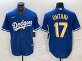 Men's Los Angeles Dodgers Shohei Ohtani Blue Player Game Jersey1