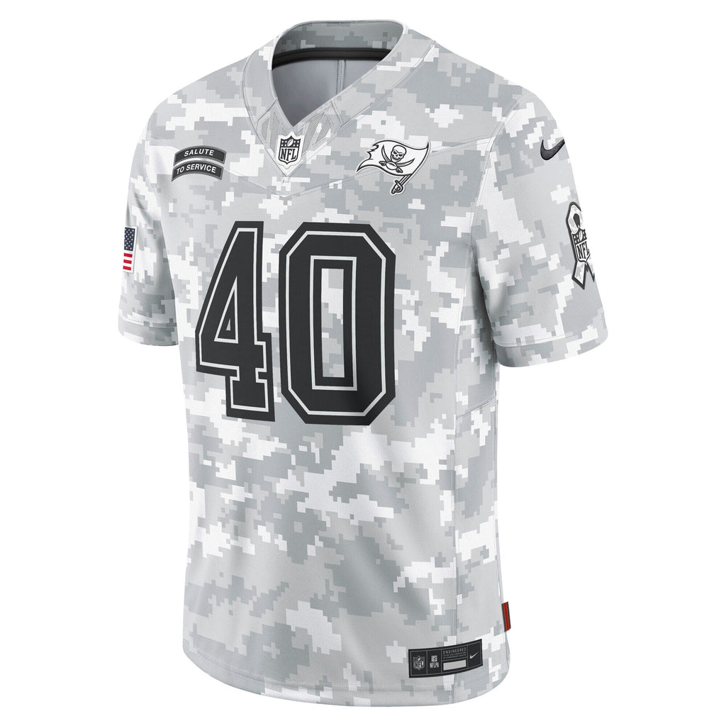 Mike Alstott Tampa Bay Buccaneers  2024 Salute to Service Retired   Limited Jersey - Arctic Camo