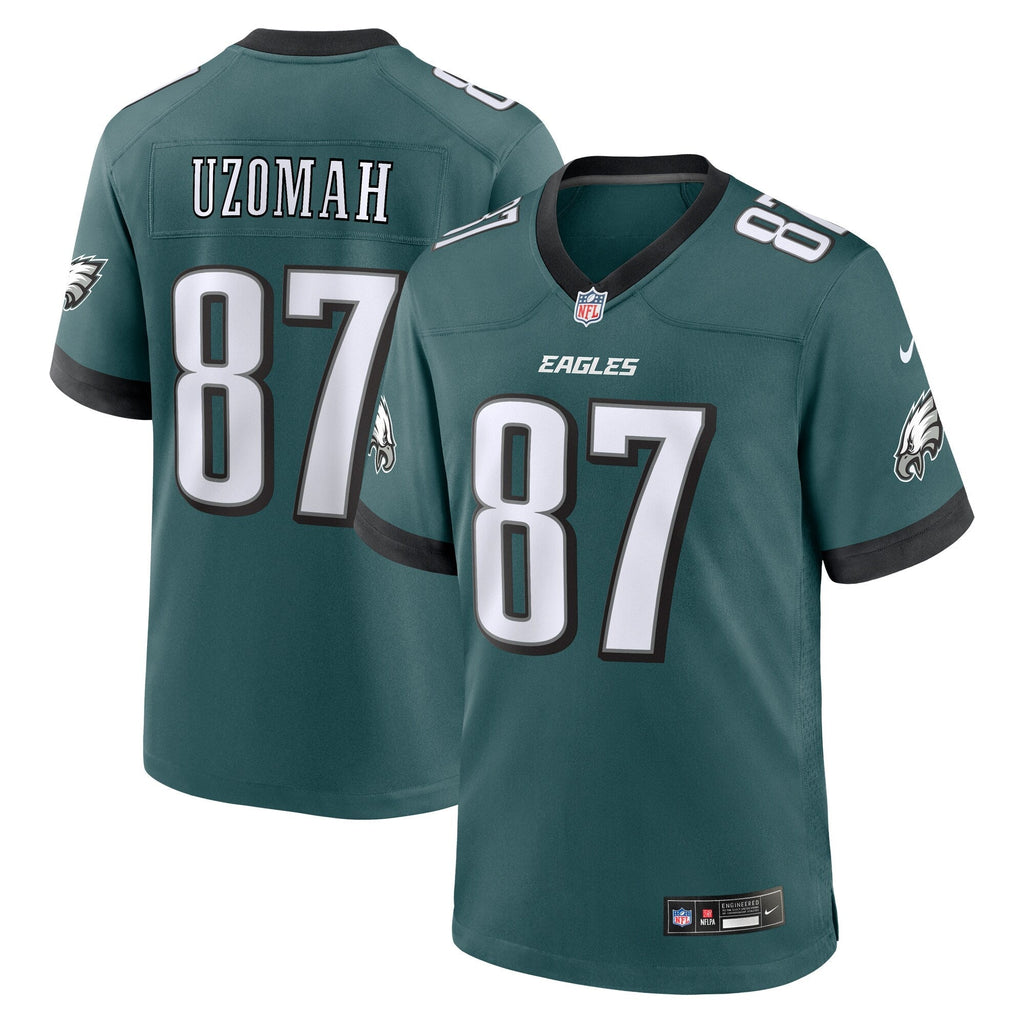 C.J. Uzomah Philadelphia Eagles  Team Game Jersey - Midnight Green