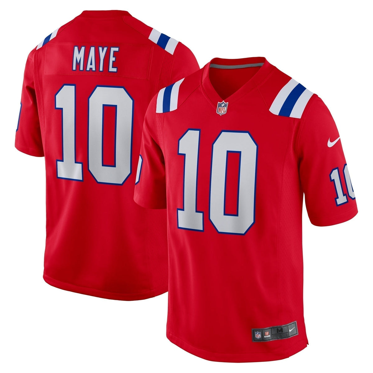Drake Maye New England Patriots     Game Jersey - Red