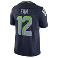 S.Seahawks #12 12s Fan Navy Vapor F.U.S.E. Limited Jersey