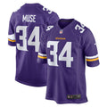 Nick Muse Minnesota Vikings  Home Game   Jersey - Purple
