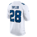 IN.Colts #28 Jonathan Taylor Tundra White Fashion Game Jersey