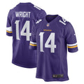Ryan Wright Minnesota Vikings  Game   Jersey - Purple