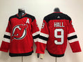 Men's New Jersey1 Devils Taylor Hall #9 Red Player Game Jersey1