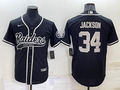 Men's Las Vegas Raiders Bo Jackson Black Player Jersey Joint Edition