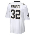 NO.Saints #32 Tyrann Mathieu White Game Jersey